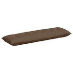 vidaXL Coussin de Dos Marron 160 x 19 x 50 cm tissu