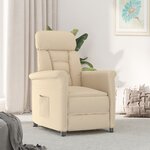 vidaXL Fauteuil Relax Crème