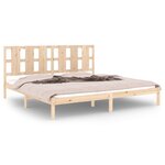 vidaXL Cadre de lit sans matelas 200x200 cm bois massif de pin