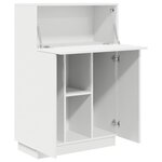vidaXL Bureau Blanc 71.5 x 31.5 x 106.5 cm Bois d'ingénierie