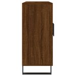 vidaXL Buffet chêne marron 90x34x80 cm bois d'ingénierie