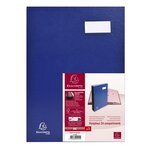 Parapheur direction dos a soufflets - 24 compartiments - Bleu EXACOMPTA