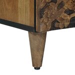 vidaXL Meuble TV Marron 100 x 33 5 x 46 cm Bois de mangue massif
