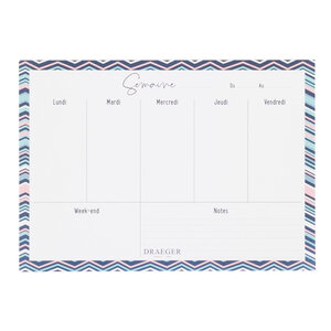 Planner semainier - 52 feuilles détachables - draeger paris