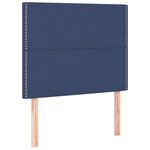 vidaXL Tête de lit Bleu 100x5x118/128 cm Tissu