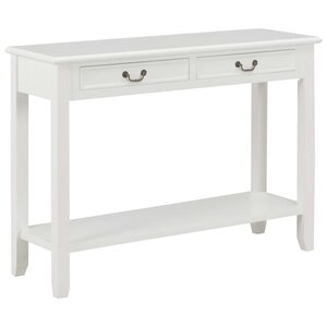 vidaXL Table console Blanc 110x35x80 cm Bois