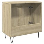 vidaXL Armoire de bain chêne sonoma 58x33x60 cm bois d'ingénierie