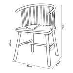 Lot de 2 chaises de salle à manger salon design moderne cuisine noir 03_0009634