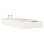vidaXL Cadre de lit ottoman avec rangement Blanc 100 x 200 cm