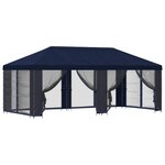 vidaXL Abri de jardin avec parois 6 x 3 m Bleu Polyester et Acier
