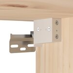 vidaXL Armoire murale 30x30x60 cm Bois de pin massif