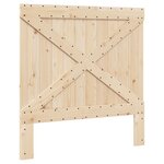 vidaXL Cadre de lit sans matelas gris 100x200 cm bois massif de pin