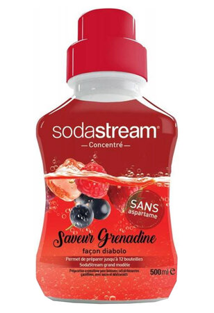 Sodastream Concentré Saveur Grenadine Façon Diabolo 500ml