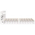 vidaXL Cadre de lit sans matelas blanc 120x200 cm bois de pin massif