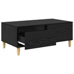 vidaXL Table basse Chêne noir 90 x 50 x 35 cm Bois d'ingénierie
