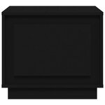 vidaXL Table basse noir 51x50x44 cm bois d'ingénierie