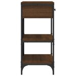 vidaXL Table console chêne marron 75x34 5x75 cm bois d'ingénierie