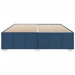 vidaXL Cadre de lit sans matelas bleu 180x200 cm tissu