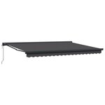 vidaXL Auvent rétractable automatique anthracite 450x300 cm