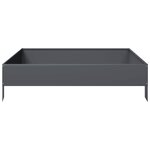 vidaXL Lit surélevé de jardin anthracite 100x100x26 cm acier