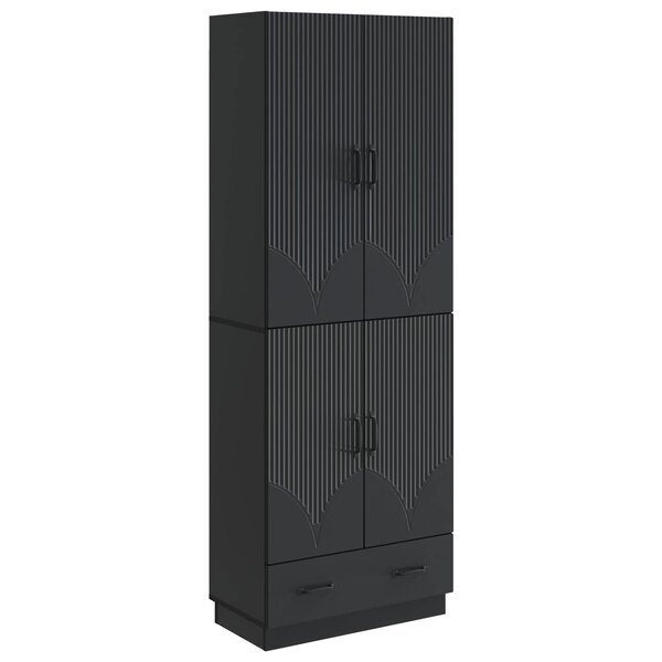 vidaXL Ensemble de Meubles 2 Pièces Noir Bois d'ingénierie