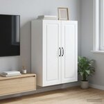 vidaXL Armoire Murale 66 x 34 5 x 90 cm Bois d'ingénierie Blanc