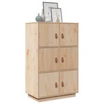 vidaXL Buffet haut 67x40x108 5 cm Bois massif de pin