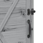 vidaXL Abri de jardin Gris 59 5 x 56 x 113 5 cm Bois de Sapin Massif
