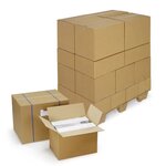 10 cartons d'emballage 25 x 25 x 20 cm - Double cannelure