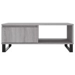 vidaXL Table basse sonoma gris 90x60x35 cm bois d'ingénierie