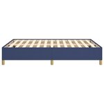 vidaXL Cadre de lit Bleu 140 x 200 cm Tissu