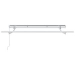 vidaXL Cadre de Store Rétractable à Opération Manuelle 2 5x2 cm Métal