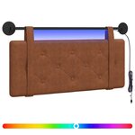 vidaXL Tête de lit suspendue Marron PU antique