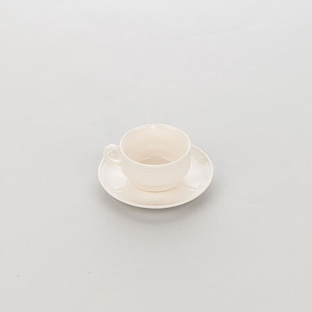 Tasse à café en porcelaine décorée taranto 100 ml - lot de 6 - stalgast - porcelaine x50mm