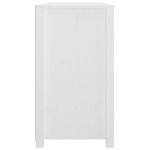 vidaXL Armoire latérale Blanc 100x40x72 cm Bois de pin massif