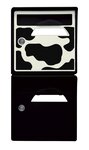 Pack de 2 boîtes aux lettres 1 porte - "Vachement belle" - "Noir intense"