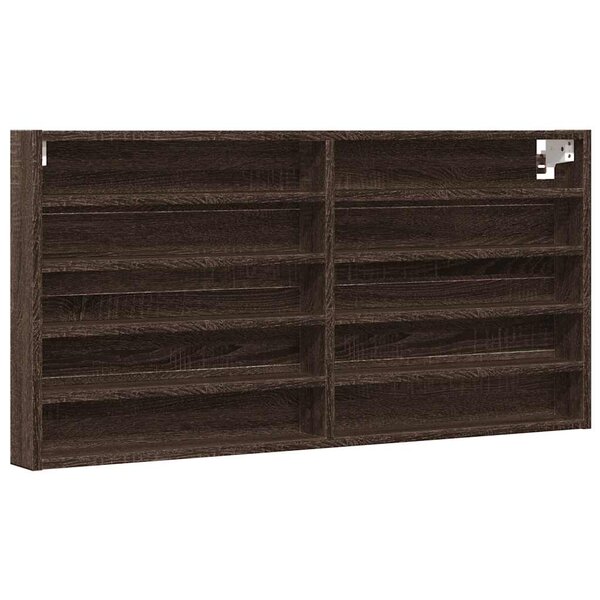 vidaXL Armoire à vitrine chêne marron 100x8 5x50 cm bois d'ingénierie