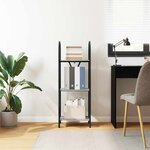 vidaXL Étagère Sonoma gris 40 x 30 x 109 cm Bois d'ingénierie