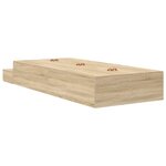 vidaXL Cadre de lit de rangement en chêne Sonoma 90x200 cm
