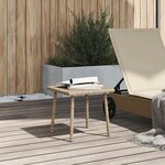 VidaXL Table basse de jardin rectangulaire beige 40x40x37 cm rotin