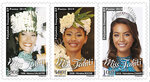 Polynésie Française - Carnet Miss Tahiti 2019 - 6 timbres autocollants