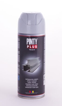 Apprêt de zinc en Spray Protection du métal 400ml Gris mat - Pinty Plus