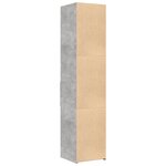 vidaXL Buffet haut gris béton 40x42 5x185 cm bois d'ingénierie