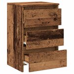 vidaXL Table de chevet vieux bois 40x35x62 5 cm bois d'ingénierie