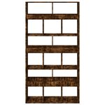 vidaXL Cloison de séparation chêne fumé bois d'ingénierie