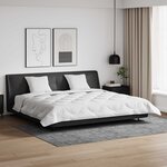 vidaXL Couette avec Oreillers 3 pc Blanc Microfibre et Plumes D'oie