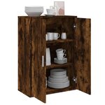 vidaXL Buffet chêne fumé 60x31x84 cm bois d'ingénierie