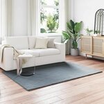 vidaXL Tapis en Fourrure Synthétique de Lapin Olite Anthracite