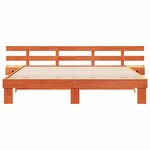 vidaXL Cadre de lit avec tiroir Marron 180 x 200 cm Bois massif