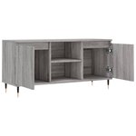 vidaXL Meuble TV sonoma gris 104x35x50 cm bois d'ingénierie